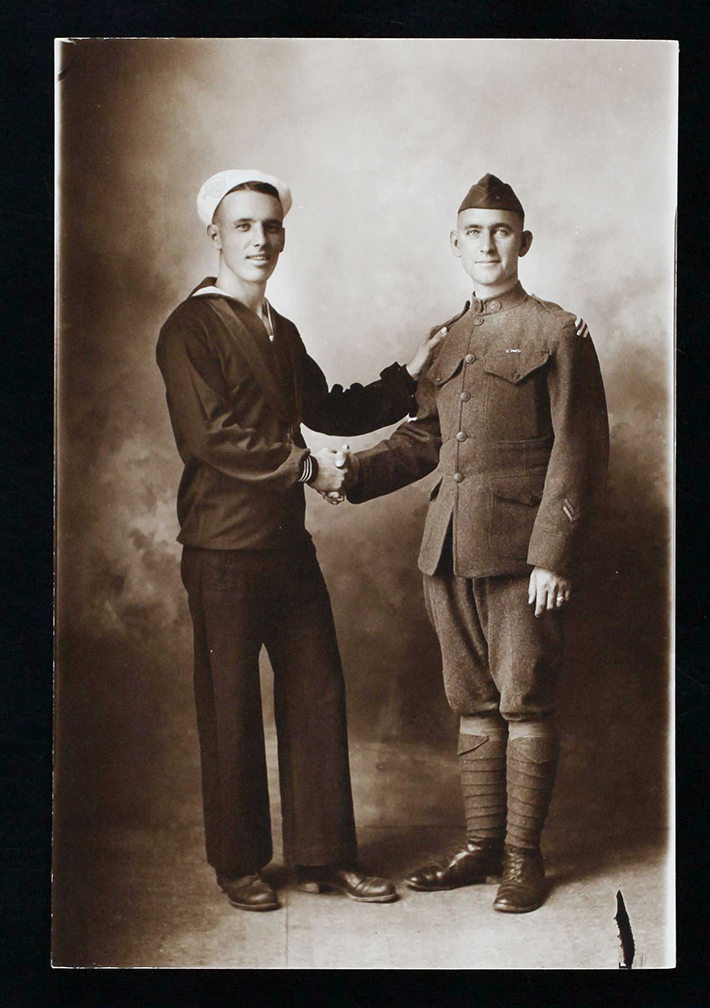 Paris and Oren Crockett, ca. 1919, Seaman Paris Crockett of Roswell ...